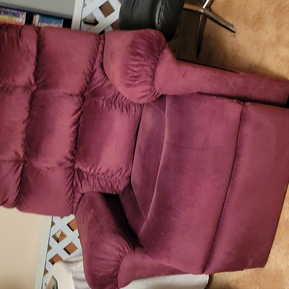 Lift recline, burgandy/wine